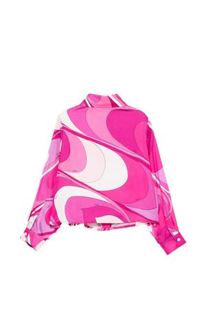 camicia in viscosa fucsia EMILIO PUCCI KIDS | PY5A00K0284570BC